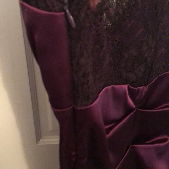 betsy adam dress purple lace 6 cocktail - Picture 5 of 6